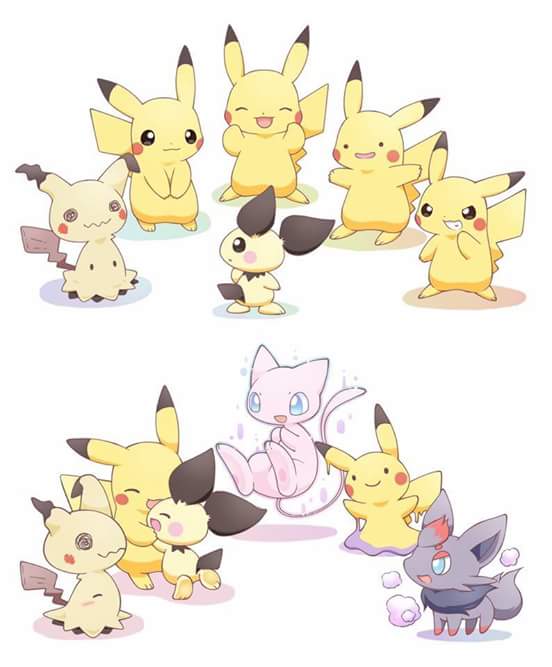 sᵃᵈᴵᵗ ˢᴸᶦᶠᵉ on twitter cute mimikyu pikachu mew