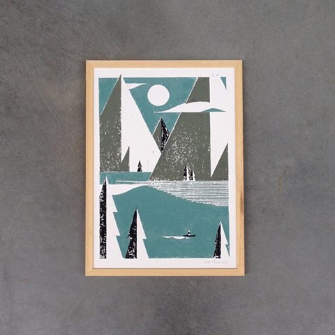 Nog tot en met woensdag zijn de linoprints van <a href="/KarsBoom/">Studio Kars en Boom</a> te zien in ons café, dus kom nog snel even langs!