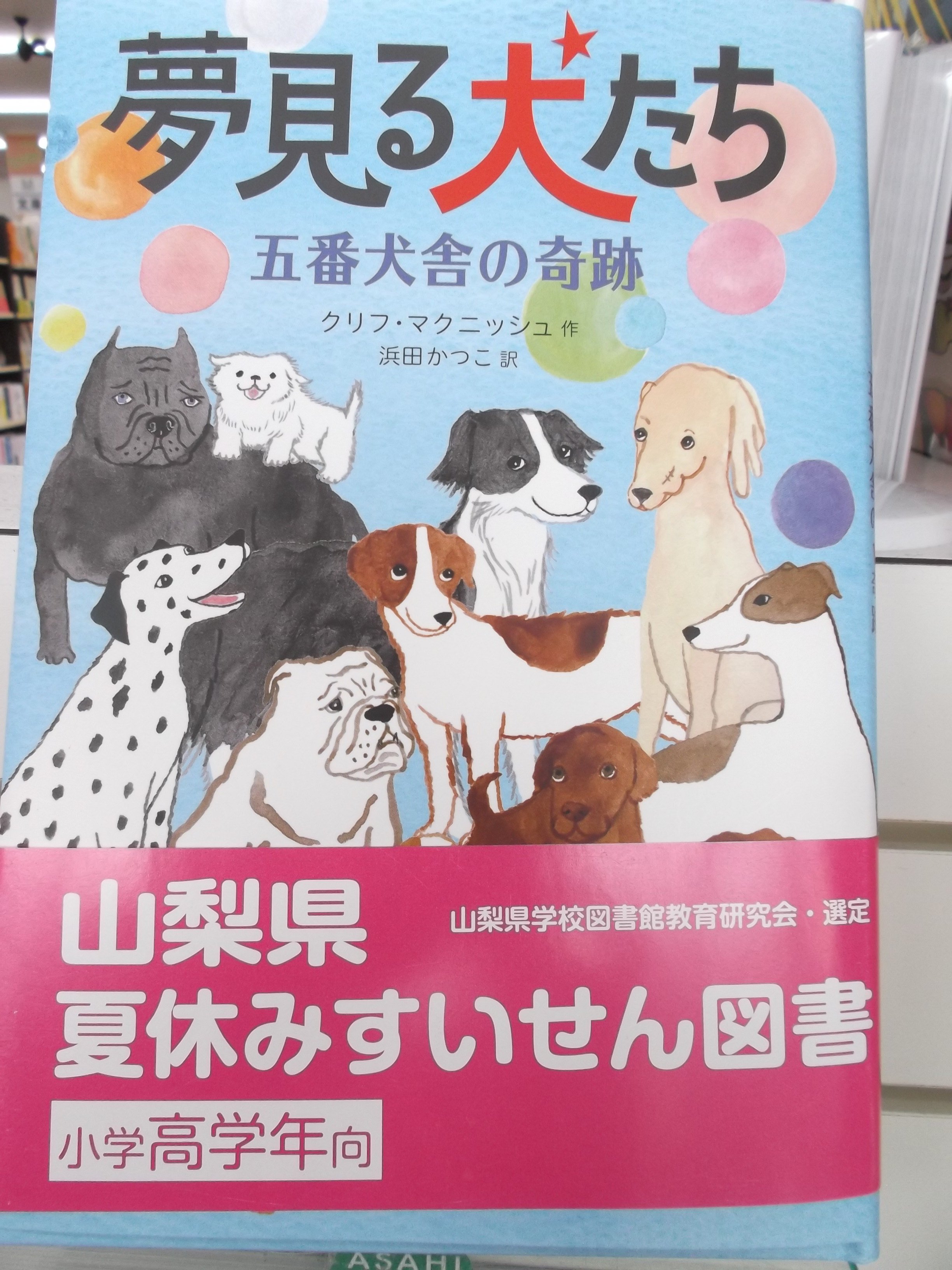 戸田書店 山梨中央店 山梨夏休みすいせん図書 高学年 夢見る犬たち 五番犬舎の奇跡 金の星社 クリフ マクニッシュ 作 浜田かつこ 訳 竹脇麻衣 装画 本文カット 読書感想文コーナー 6q 01 に在庫ございます T Co Ca6t5sxdgh Twitter