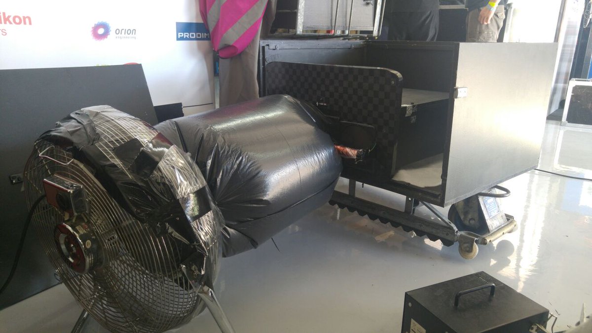 UREindhoven's tweet photo. The #URE11.2 is ready for the challenge. Meanwhile some creative accumulator pre-cooling has been installed. #FSG16 https://t.co/itvOeTPQbP