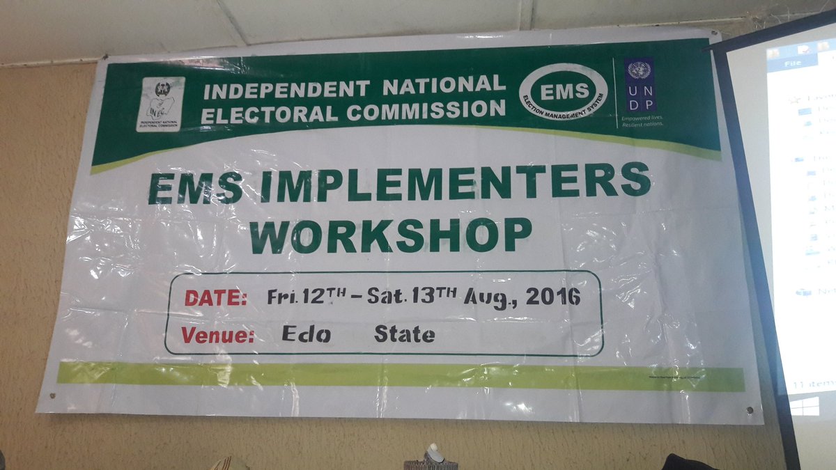 PriscilliaSule2's tweet photo. @InecEdo ELECTION MONITORING SYSTEMS IMPLEMENTERS WORKSHOP https://t.co/MzWhIObnek