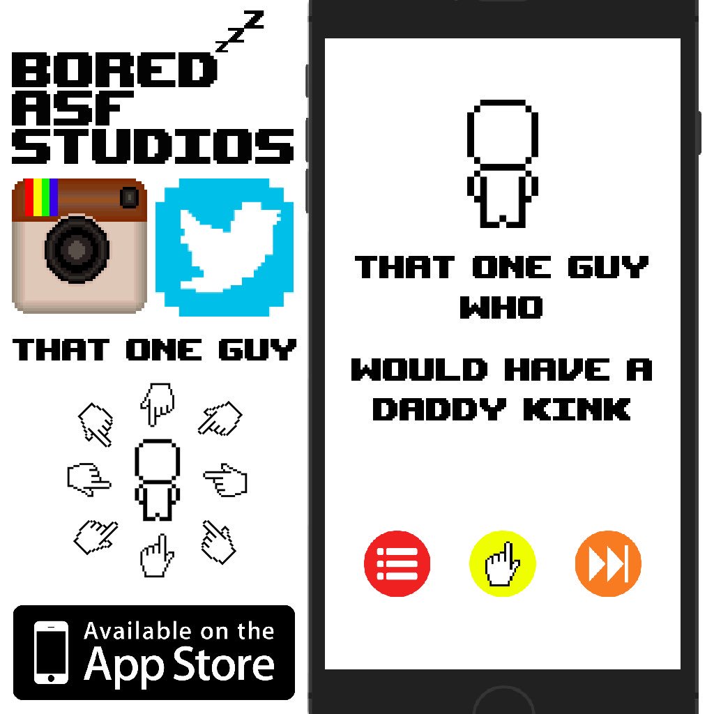 boredasfstudios's tweet photo. https://t.co/z4bfE30n0I #ThatOneGuy #DaddyIssues #indiedev #partygames #gamenight #boardgames #iosgames #mobileapps https://t.co/Pb0dfdV4d6