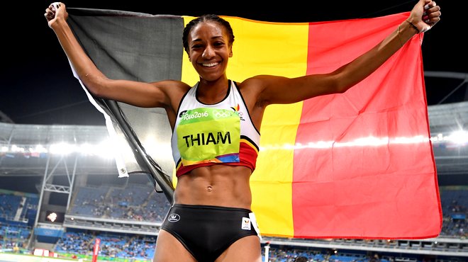Nafissatou Thiam sacrée médaille d'#or heptathlon à #Rio2016  FELICITATIONS à cette étudiante sportive de l'#ULg !