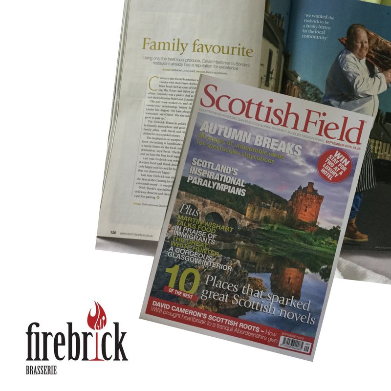 FirebrickBras's tweet photo. Happy Sunday folks! Thrilled to be featured in Septembers @ScottishField #RecipesIncluded #GetItWhileYouCan https://t.co/uGsuam211S