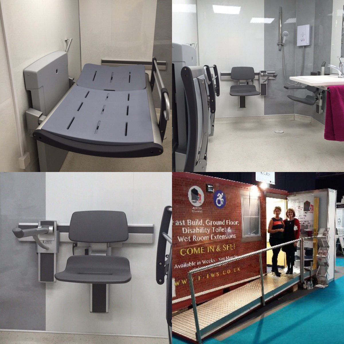 FastTecWetrooms's tweet image. All this in 3m x 1.9m mobile unit showing #Pressalit flexible wet room #changingplaces @WMDLC #spacetochange