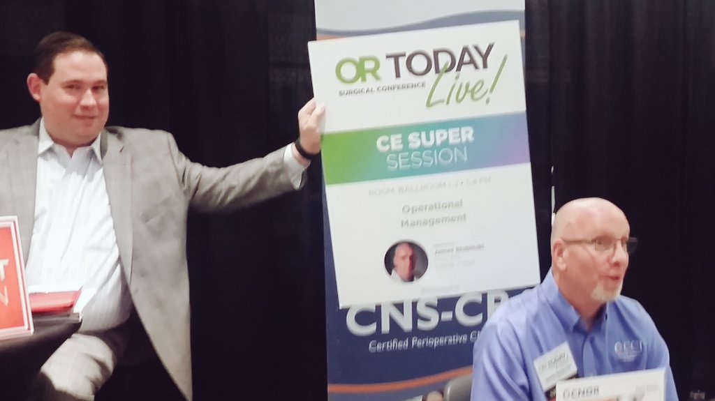 cci_nurses's tweet photo. @Drhudsongarrett gives @JamesXCCI his public support @or_today #ortl2016 https://t.co/ohjyPfuqqo