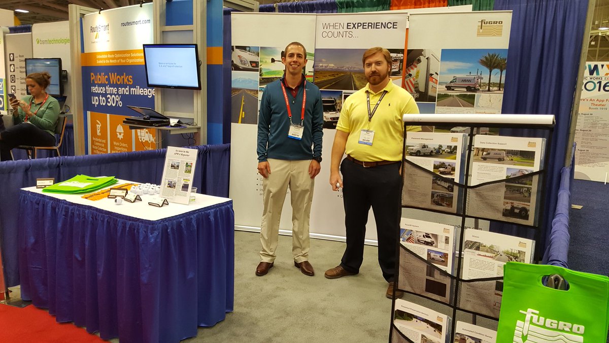 mmmrobson's tweet image. Drop by booth #1819 for informative discussion on #pavementmanagers needs and solutions @FugroRoadware