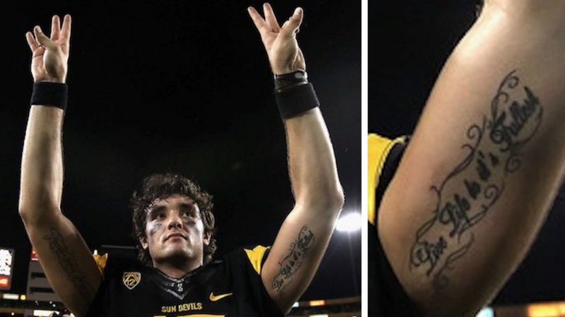 Clue Heywood on Twitter Friendly reminder that Brock Osweiler has the  most ASU tattoo of all time httpstcoBNoCQxuVUY  Twitter