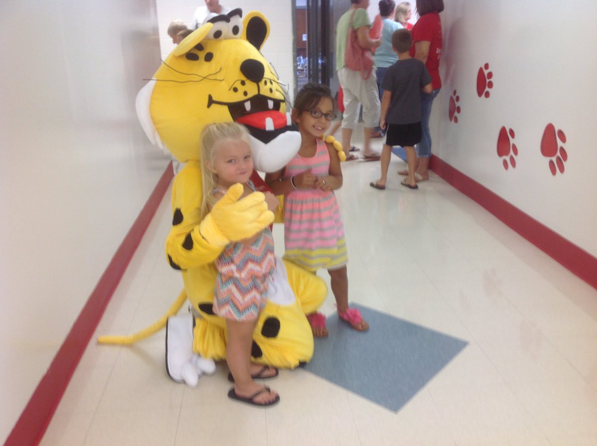 rcsraiders's tweet photo. We're LOVING #WestRockingham's new mascot &amp; can't wait for tomorrow as he welcomes students for the 1st Day! https://t.co/UQyvE6diPd