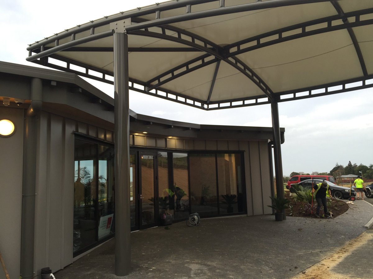 BaytexNZ's tweet photo. And here's the final product! An eye-catching and very contemporary 8.3m x 11.6m Canopy.

#FabricArchitecture https://t.co/CVchdFHzyz