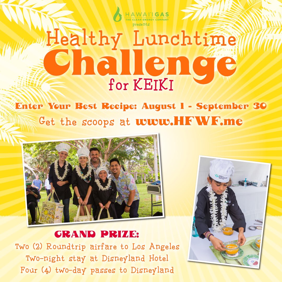 Enter your kids in <a href="/HIFoodWineFest/">HIFoodWineFest</a> #HFWF16KeikiChallenge to win a trip to Disneyland! cc: <a href="/HIGoodEnergy/">Hawaii Gas</a>