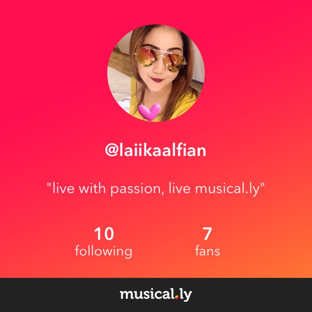 Bullcha's tweet image. This musical.ly app is soooooo fun! Follow me @ laiikaalfian and check out my music videos! musical.ly/download