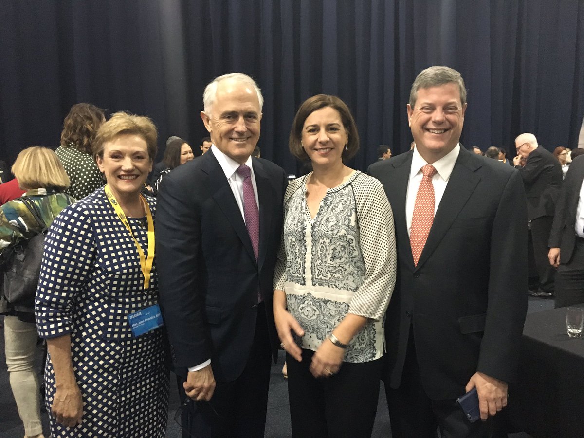 DebFrecklington's tweet photo. Great to have the PM @TurnbullMalcolm  at the #LNPC16 @TimNichollsMP @JanePrentice_MP https://t.co/rsVQagT3cJ