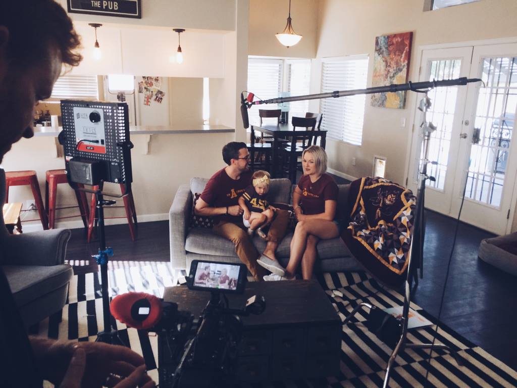 imaprotector's tweet photo. What an exciting day! Don't the miss the Sep 24th #ASUFootball game. Watch the big screen &amp; you might just see us! https://t.co/7Ffq2gKOq3