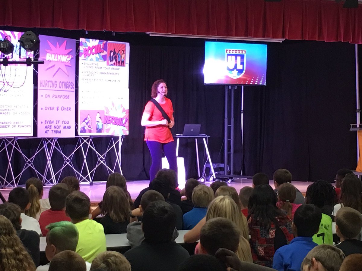 Students learning to be upstanders to bullying, great program <a href="/WoodwardStars/">Woodward Avenue Elem</a>