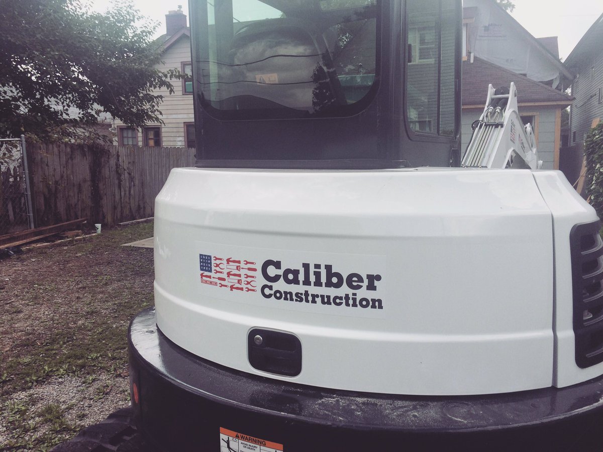 caliberleonard1's tweet photo. Our bobcat is now logo'd! #caliber #logo #indy #goodbones #twochicks https://t.co/1y8Qv4yrfm