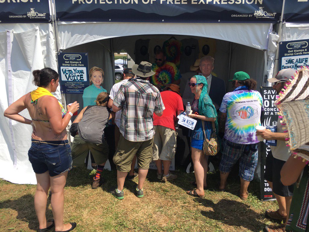 TJCenterOrg's tweet photo. Come by our booth on Participation Row #Lockn2016 for #WeenMe fans and stickers and send candidates a message! https://t.co/DyXrSvtxta