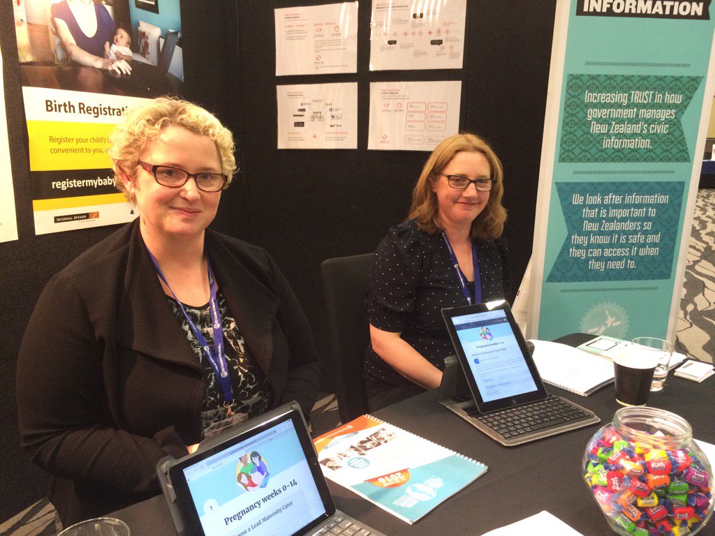 montgomerynz's tweet photo. Another day ahead at #NZCOMBirth talking to @NZmidwives about our new app to help parents and set baby up for future https://t.co/4E8SEZBb1n