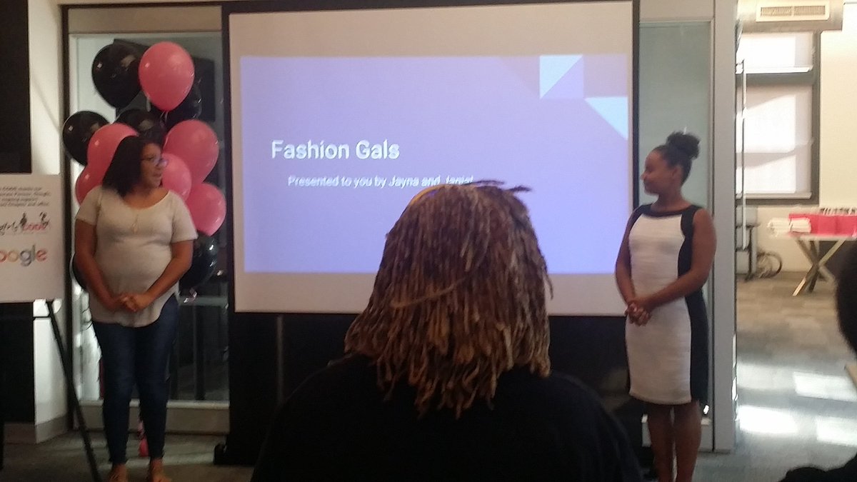KMMirko's tweet image. #bgcsummerofcode2016 fashion gals pitch their site.