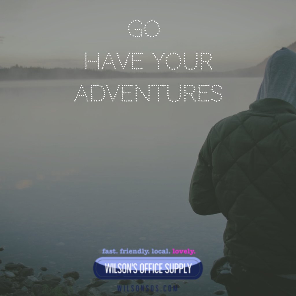 wilsonsoffice's tweet image. What adventures are on your weekend's horizon? #wilsonsos #weekendstatus