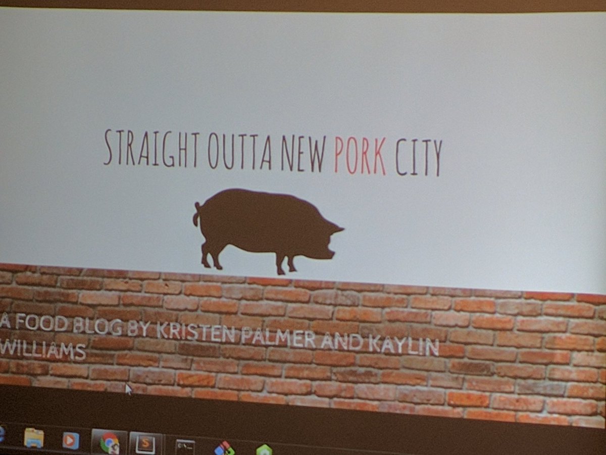 BlackGirlsCode's tweet image. Foodies Kaylin's and Kristen are celebrating "New Pork City" with their website! #BGCSummerofCODE2016 #NY