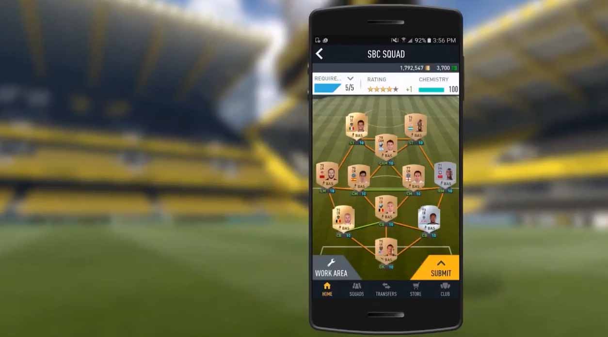 FIFA 16 Companion App for iOS, Android & Windows Phone