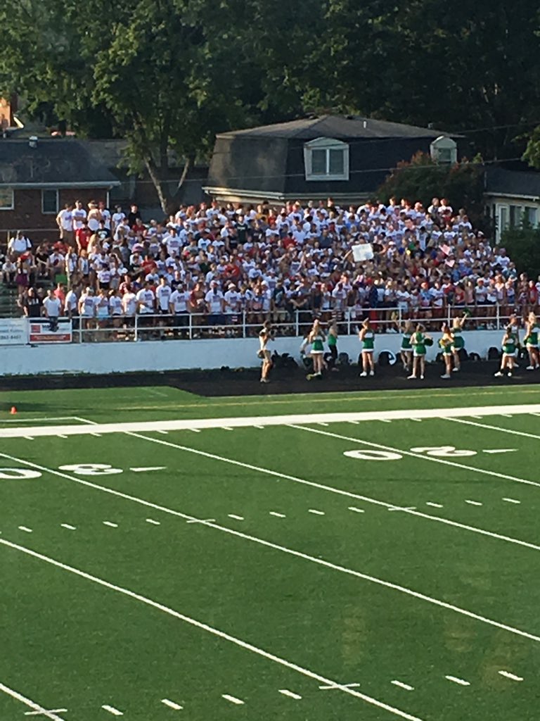 WNASFC's tweet photo. #FCStudentSection getting hyped for the Providence football game! Listen to the game on 88.1WNAS-FC! #Highlanders https://t.co/chsH3cshB9