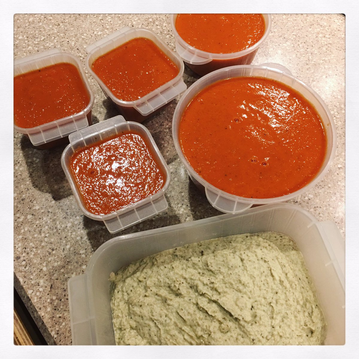 dadekian's tweet photo. Tomato sauce and baba ghanoush, @scratchfarm #CSA all year long. #EatDrinkRI #FoodwillhelpRIgrow #CulinaryValley https://t.co/pzKuyLlcbt
