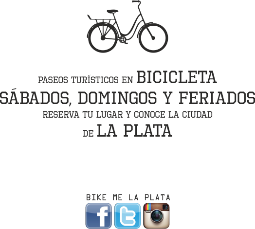 BikeMeLaPlata's tweet photo. Todavía quedan lugares para el tour del fin se semana!! Que estás esperando!!? Veni a recorrer La Plata!! https://t.co/2qFGPl8PSM