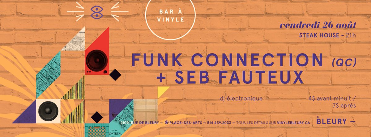 Tonight - Steak House with resident <a href="/fauteuxseb/">Sebastien Fauteux</a> and Quebec's Finest duo Funk Connection : facebook.com/events/6779100…