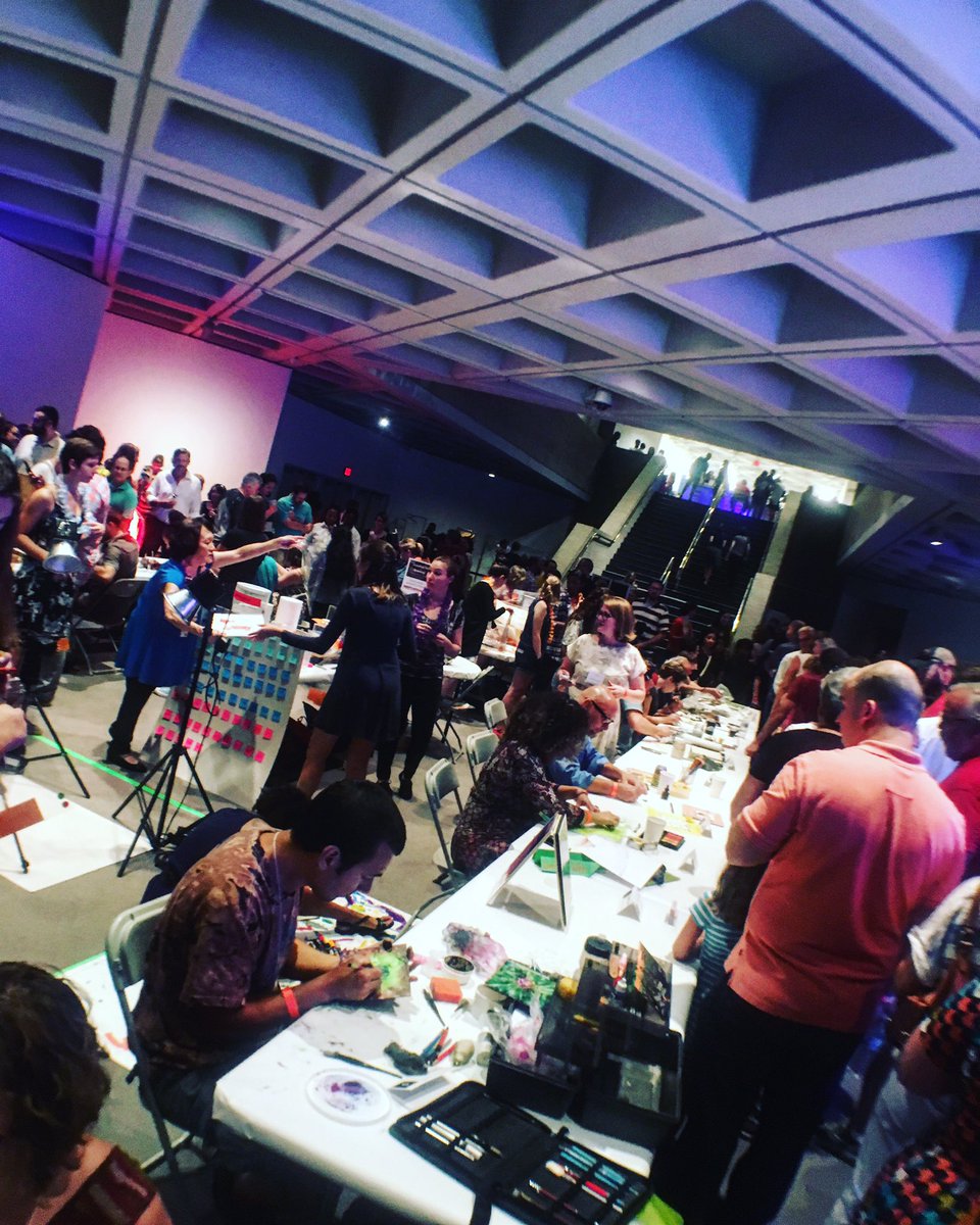 Artists at the Monster Drawing Rally <a href="/ncartmuseum/">North Carolina Museum of Art</a> #ncmamonster