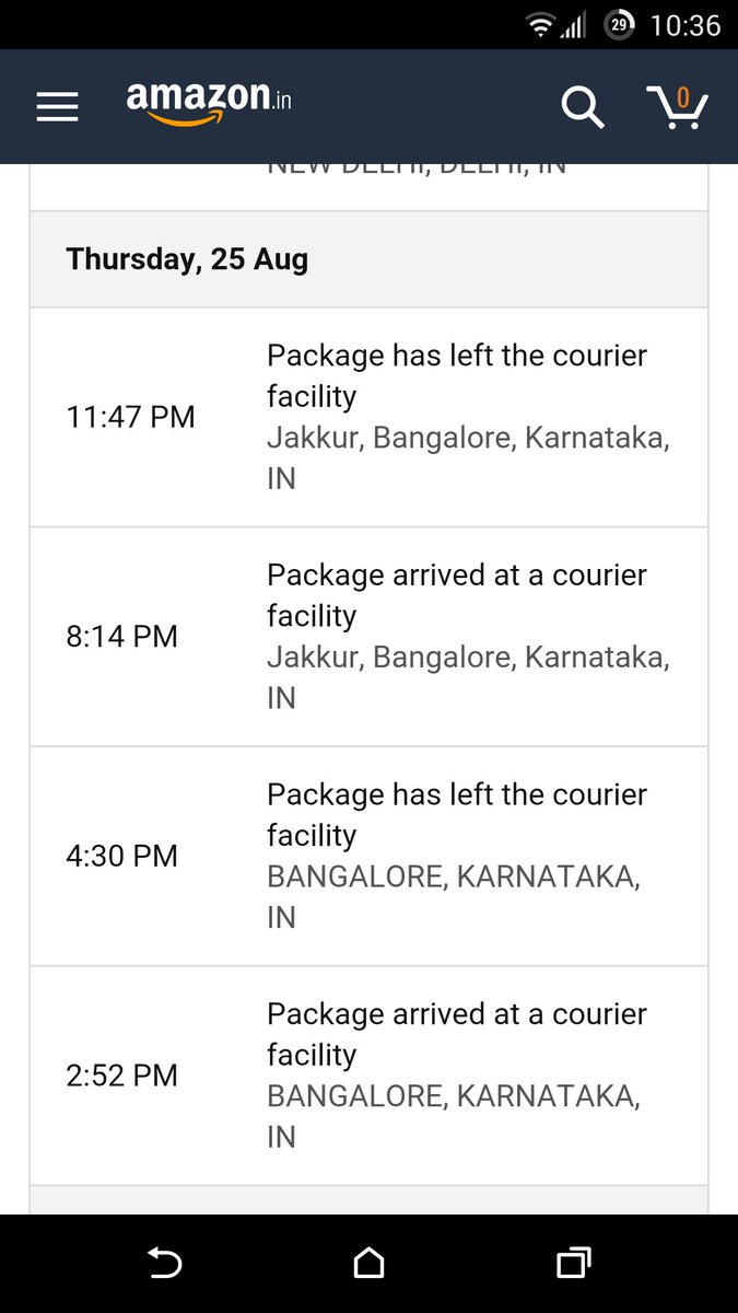 madanshikhar's tweet image. All in a day's time. Talk about supply chain redundancies. #Amazon #ApniDukaan #NotReallyNo