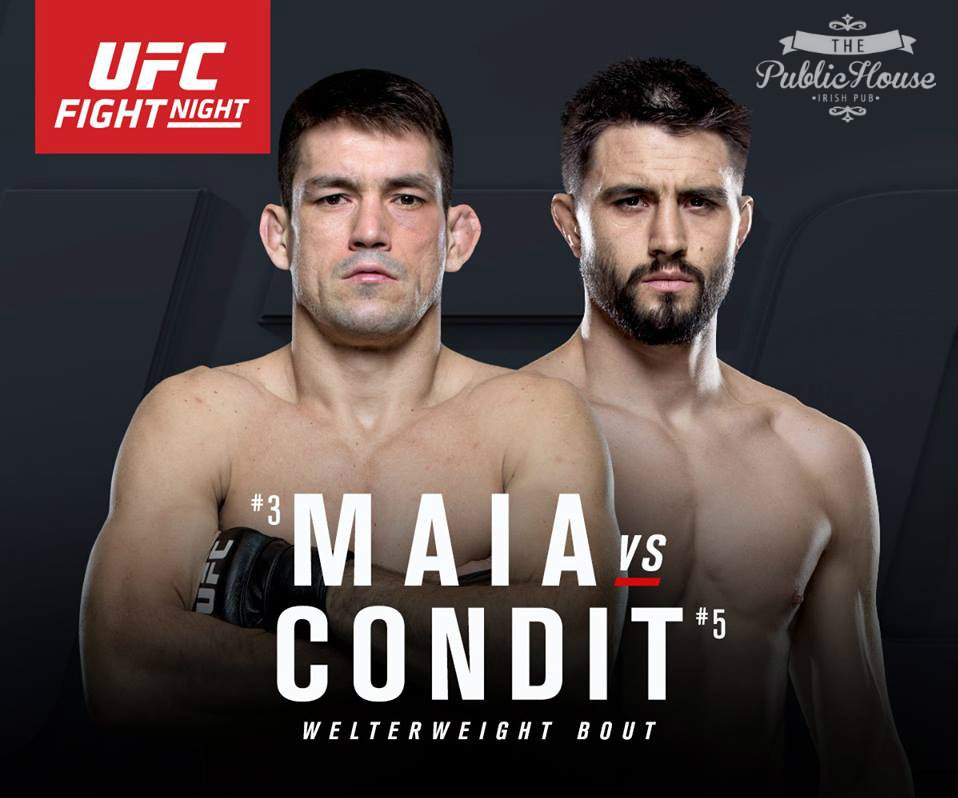 PublicHouseCR's tweet photo. Regresa UFC #Fightnight, este Sábado 27 con Demian Maia vs Carlos Condit a partir de las 6:00 pm https://t.co/tn1WkEzhiK