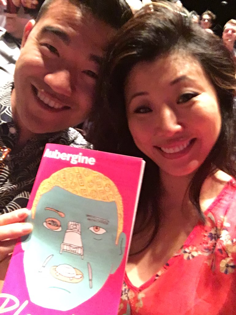 .@DanielKIsaac & I gettin some play @PHnyc ! #aubergine by #juliocho w/  🇰🇷🇺🇸🎭🌟🌟#suejeankim @tim_kang #stephenpark !