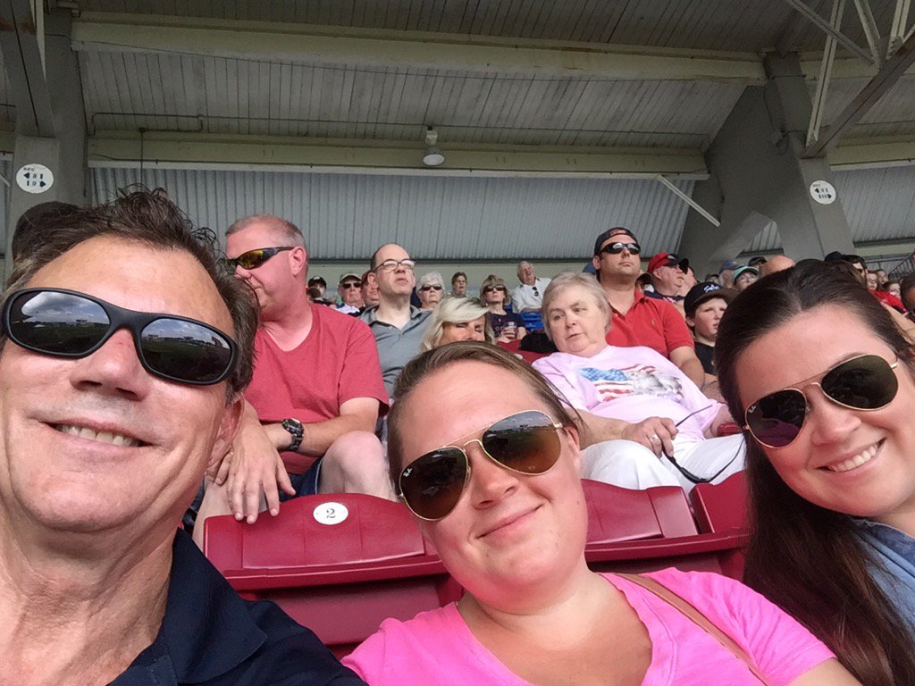 Enjoy the Pawtucket Red Sox with my daughters Jackie and Ally