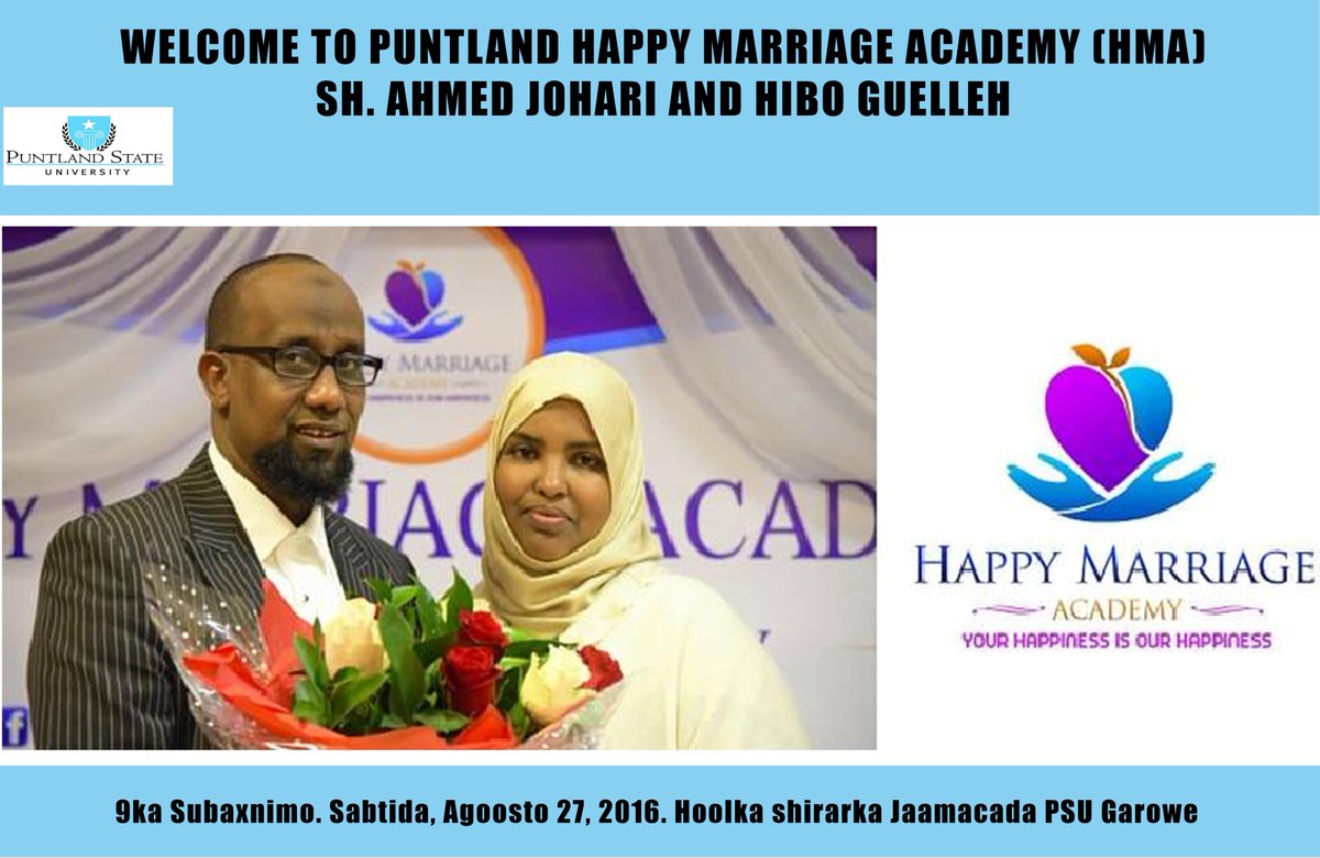 Sahra Ahmed Koshin On Twitter The Happy Marriage Academy Team Sh