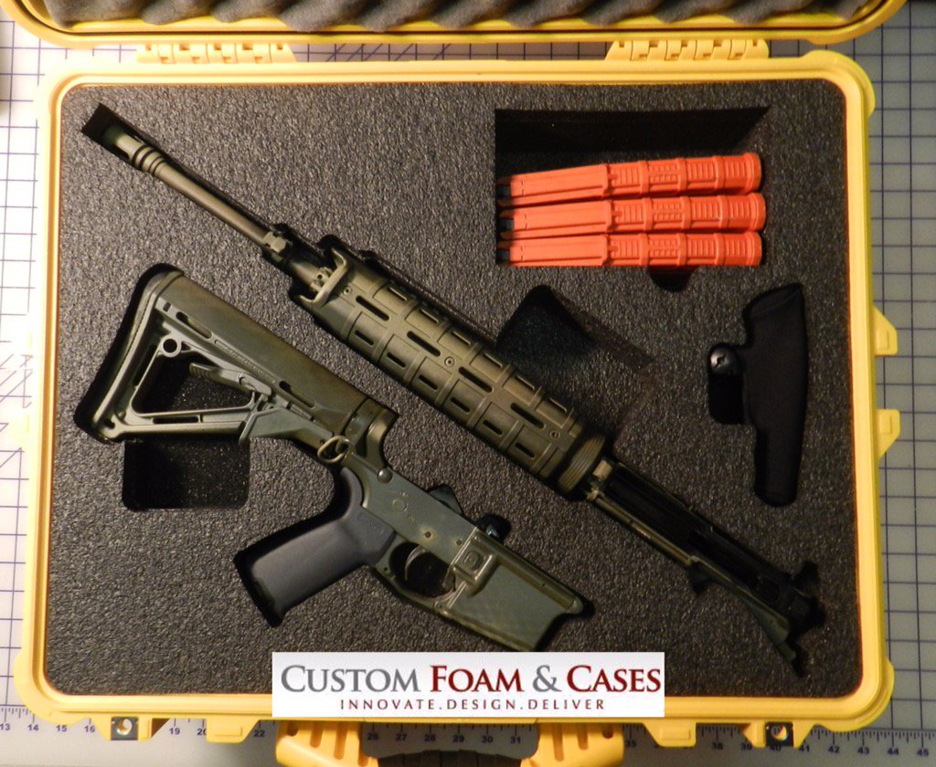 CustomFoamCases's tweet photo. @StagArms packed for airline travel. #whatsinyourcase https://t.co/THEgCldLNR