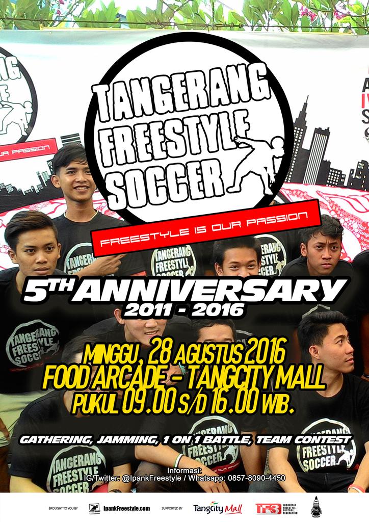 Besok! Perayaan HUT ke-5 <a href="/FStyleTangerang/">Freestyle Tangerang</a>! Minggu, 28/08/16, di Food Arcade - <a href="/tangcity/">Tangcity Mall</a>. Feel free to join!