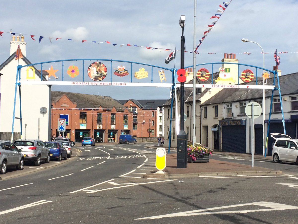 UlstersNo1's tweet photo. Nice arch up in Ballymena hey https://t.co/v9382E88G7