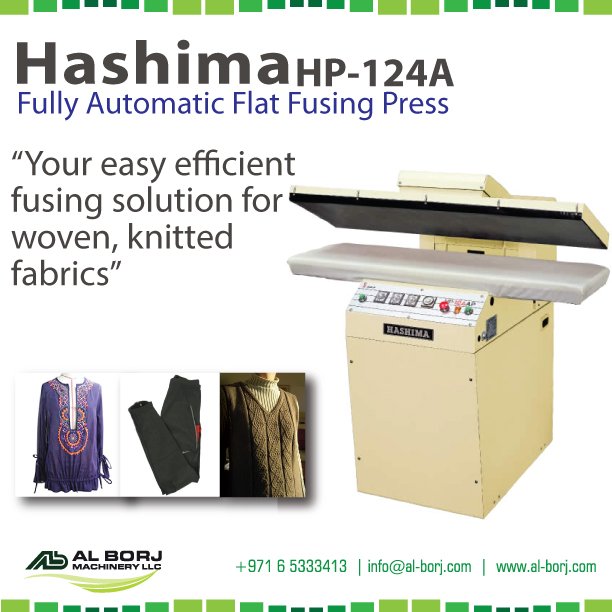 alborj's tweet image. #Hashima HP-124AP Fully #Automatic Flat #FusingMachine
#alborj #industrial  #UAE #Dubai #ALDUBLOLASinConcert
