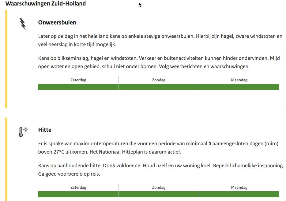 Môgge!
De dag waarvan je wist dat die zou komen: onweer na hitte.
Kans is geen garantie, maar laat je niet verrassen