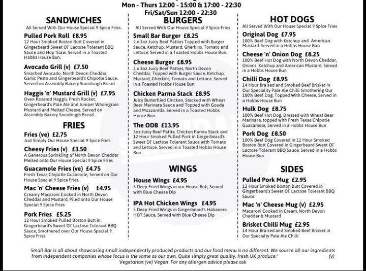 @veganbristol us too! <a href="/SmallBarBristol/">Small Bar Bristol</a> have just launched a vegan specific extra menu cooked by Lisa, our head chef!