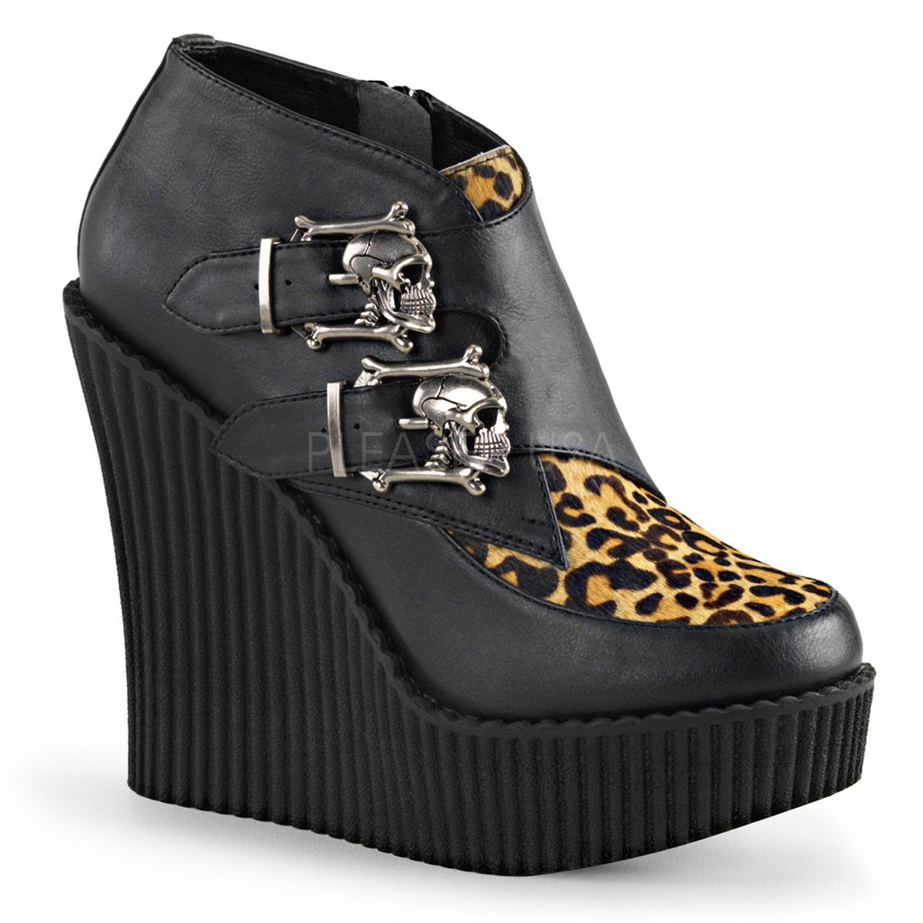 Crillers_Shoes's tweet photo. Blk V.Leather-Tan #LeopardPrinted #PonyHair 5 1/4 inch Wedge PF Monk Creeper w/Skull Buckles https://t.co/8Hnd6xVFhg https://t.co/SNZNfa1kjv