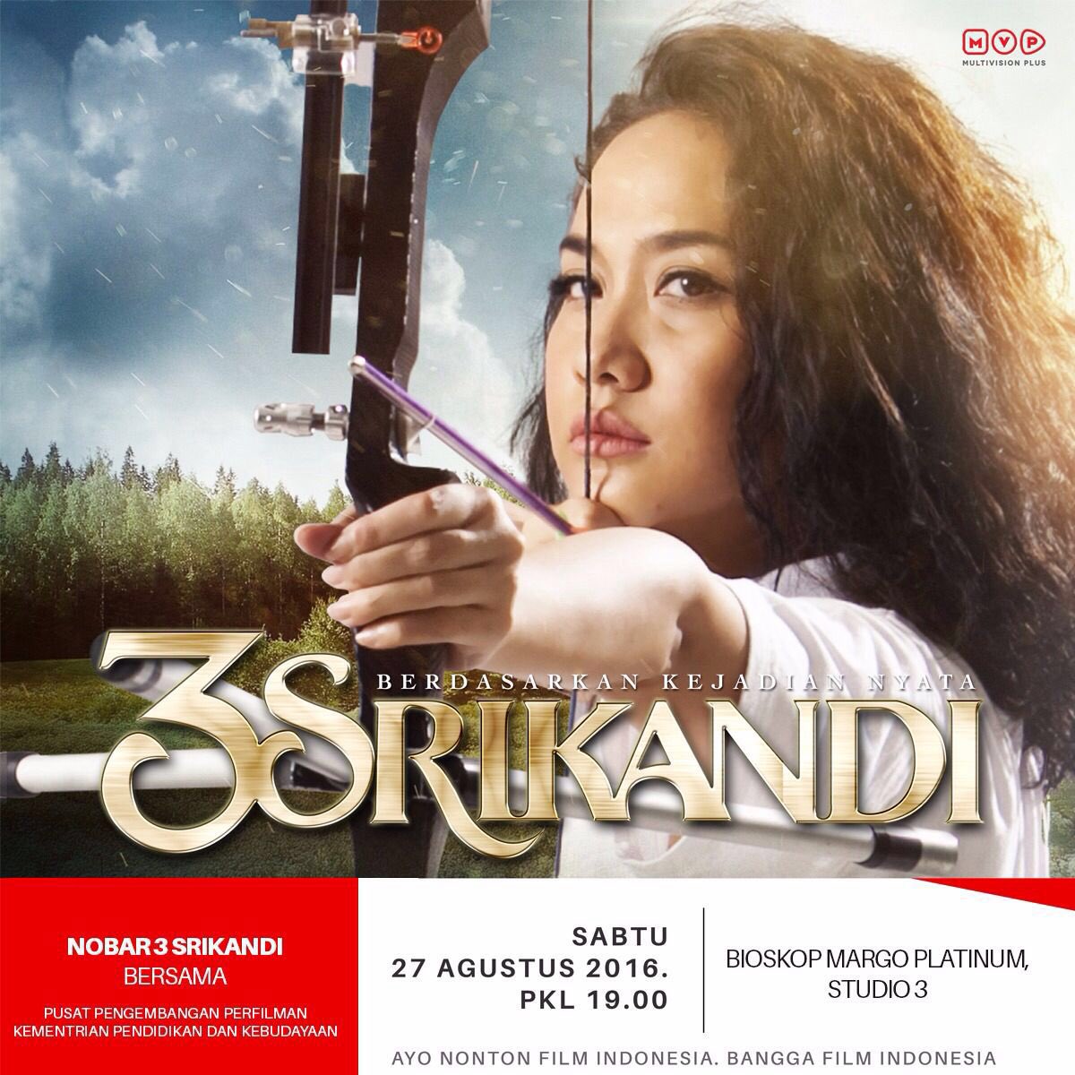 HARI INI!

Nobar Film <a href="/3srikandi/">3 Srikandi</a> diselenggarakan oleh @pusbangfilm <a href="/Kemendikbud_RI/">Kemendikbud RI</a> #ayonontonfilmindonesia