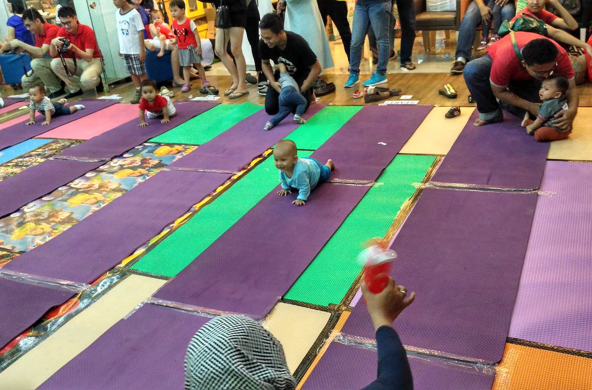 Lomba Bayi Merangkak. Siapa ya yang paling cepat? #bdobxc