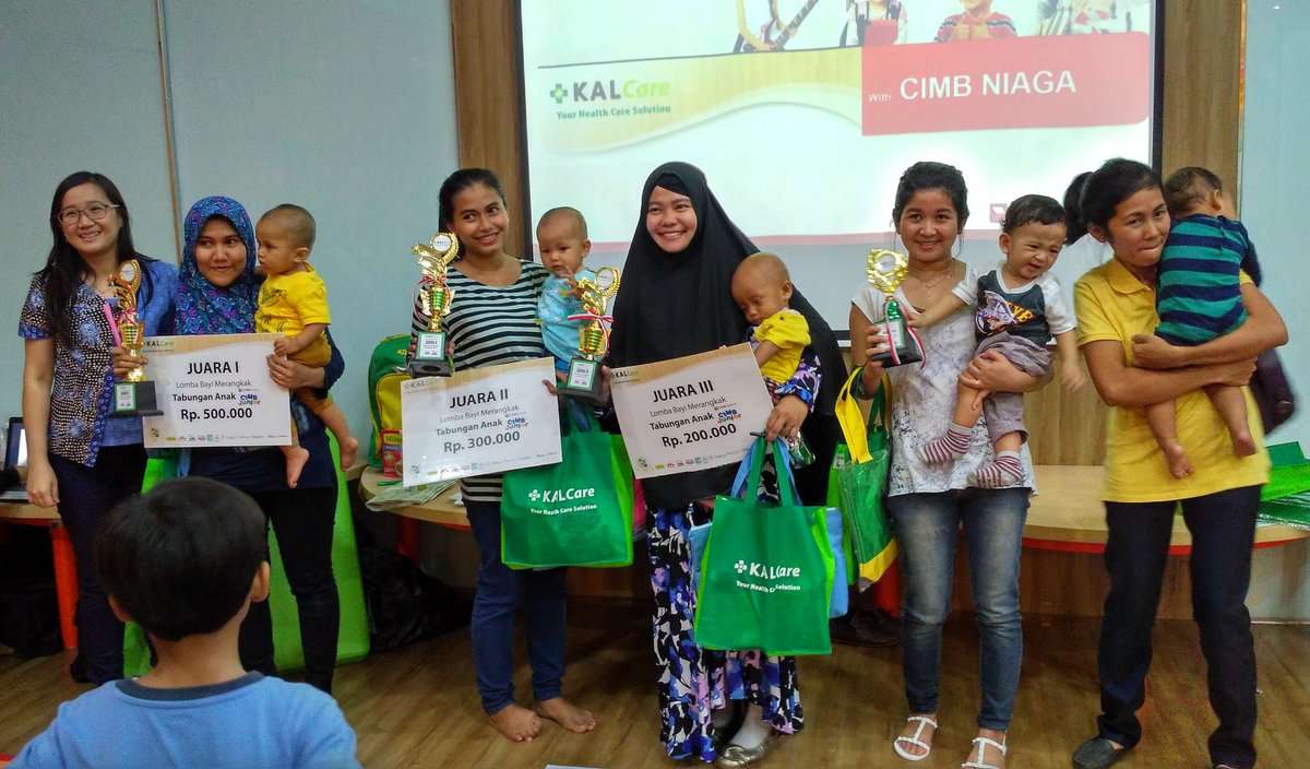 Pemenang lomba Bayi Merangkak. Selamat ya Dik! #bdobxc