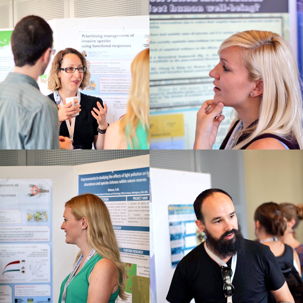 MistraEviEM's tweet image. Poster session in action during day 2 of #envevidence2016 @glennalthor @Claire_Blowers @KateD_Ecol & Katie Watson