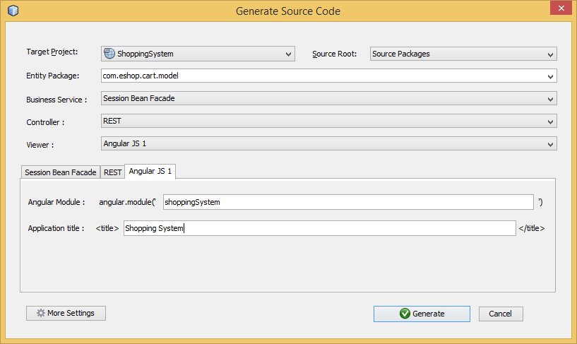 java's tweet image. 5 minute tutorial: #JavaEE + #angularjs generator
RE