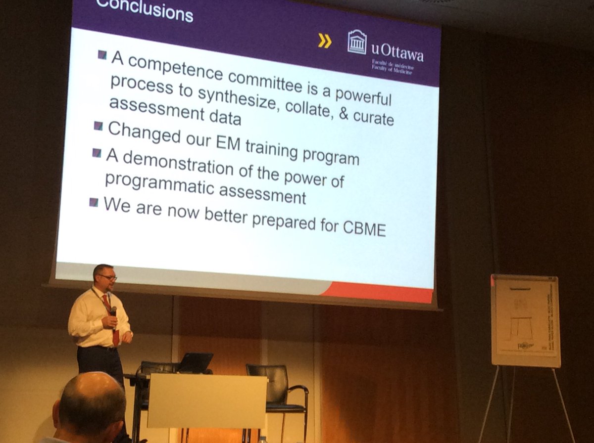 Learning about the function and benefit of competence committees with Jason Frank at #CBME16 #AMEE2016
