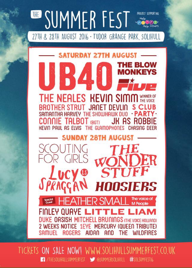 1EYEuk's tweet photo. @SummerSolihull's well under way! Get your #reggae fix with @UB40OFFICIAL tonight at 8.35 &amp; @1EYEuk tomorrow at 1.50 https://t.co/xapoy1nDMD